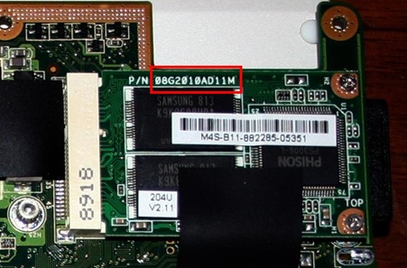 27 - SSD Mini Rev 2.0 8Gb asus eee pc internal